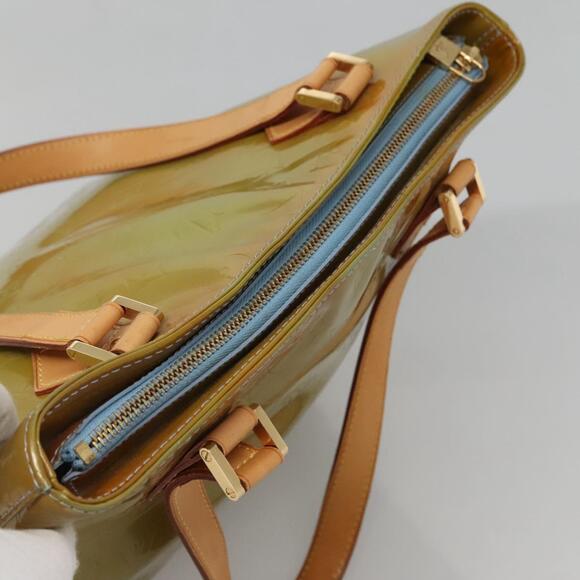 LOUIS VUITTON Monogram Vernis Houston Hand Bag Baby Blue M91005 - Picture 6 of 12